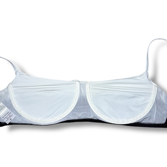 L Space L60010 Candy Bikini Top Black/Cream Women’s Size Large (D) - Picture 5 of 6